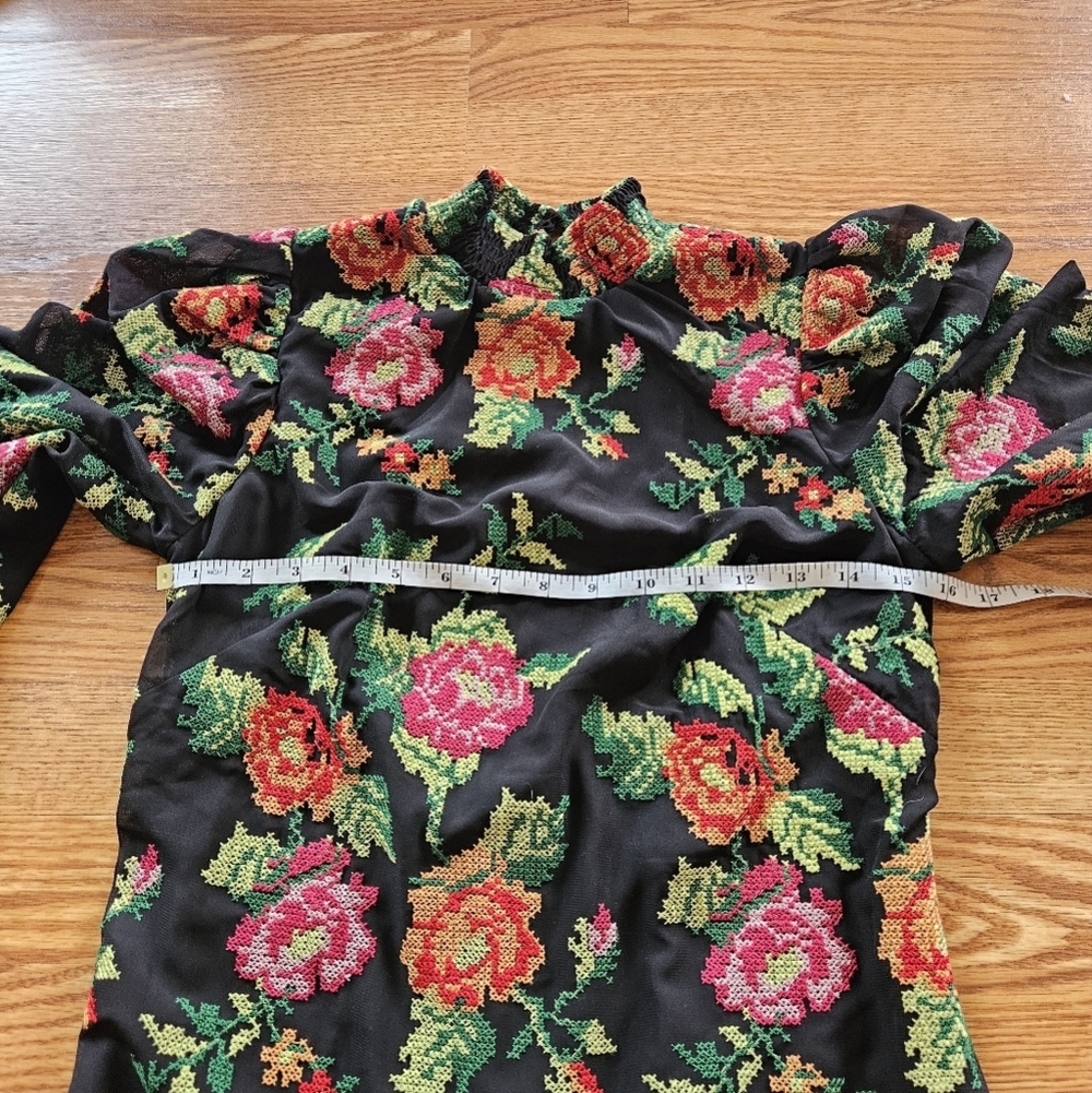 Anthropologie Eva Franco floral embroidery dress - Picture 6 of 13